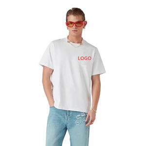 Camisetas de Algodón 100% para Hombre, Manga Corta, Estilo Urbano, Marca de Nicho, Holgadas, Estilo Urbano, Camisetas Puras para Hombre y Mujer, Proveedor Popular - Product Image 4