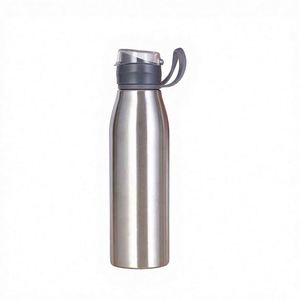 Stainless Steel Single Wall Vacuum Insulated Leak-Proof Water <b>Bottle</b> Lid Travel Tumbler Minimalist Design 0-6 Hours Thermal - Product Image 1