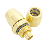 Raccord rapide en cuivre Euro pour tuyau, 6 8 10 12 14 16 mm, joint rapide européen pour tuyau d'air et d'eau, pour conduite industrielle de camion