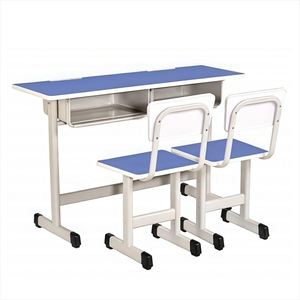 Meubles de classe modernes pour améliorer l'efficacité de l'apprentissage, bureau et chaise d'école de haute qualité, <span class=keywords><strong>prix</strong></span> d'usine, ensemble de bureau pour étudiants - Product Image 2