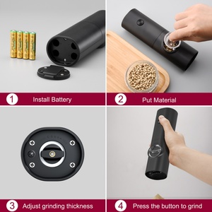 Battery Seasoning <b>Grinder</b> Automatic Portable <b>Pepper</b> <b>Grinder</b> Circle Joy Electric Salt And <b>Pepper</b> <b>Grinder</b> - Product Image 6