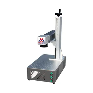 1mm gold stainless steel metal raycus source 20w fiber laser marking machine for portable qr code