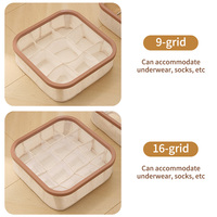 Boîte de rangement multifonctionnelle et durable pour sous-vêtements et chaussettes, empilable, pour tiroirs de garde-robe