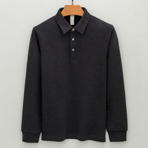 <span class=keywords><strong>Polo</strong></span> da <span class=keywords><strong>Uomo</strong></span> a Maniche Lunghe in <span class=keywords><strong>Lana</strong></span> Modal Calda Vellutata Antistatica Senza Stiratura Antibatterica per Business - Product Image 5