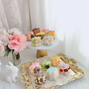 Arrivals Handmade INS Soy Wax Cute Shell Macaroons Candles Scented Candles Most Popular Items New for Birthday Gifts 5 Pieces