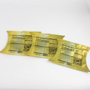 Sac en plastique de couleur métallisée à impression personnalisée emballage de pochette en forme de jus de fruit sac en forme de pilule à fermeture éclair en feuille d'aluminium - Product Image 5