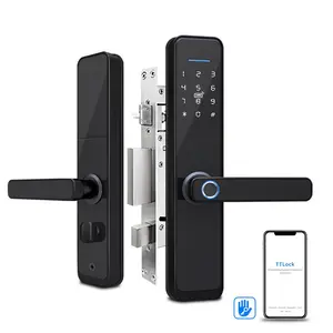 Serratura a leva per porta ad alta sicurezza Smart Home Wifi Lock Smart Doorlock Sus304 serratura da infilare impronta digitale digitale