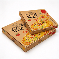 Boîte à pizza personnalisée Sp2786 en carton kraft blanc de 7/8/9/10/12 pouces, haute qualité, personnalisable, en carton ondulé E-flute, avec pelliculage mat pour aliments