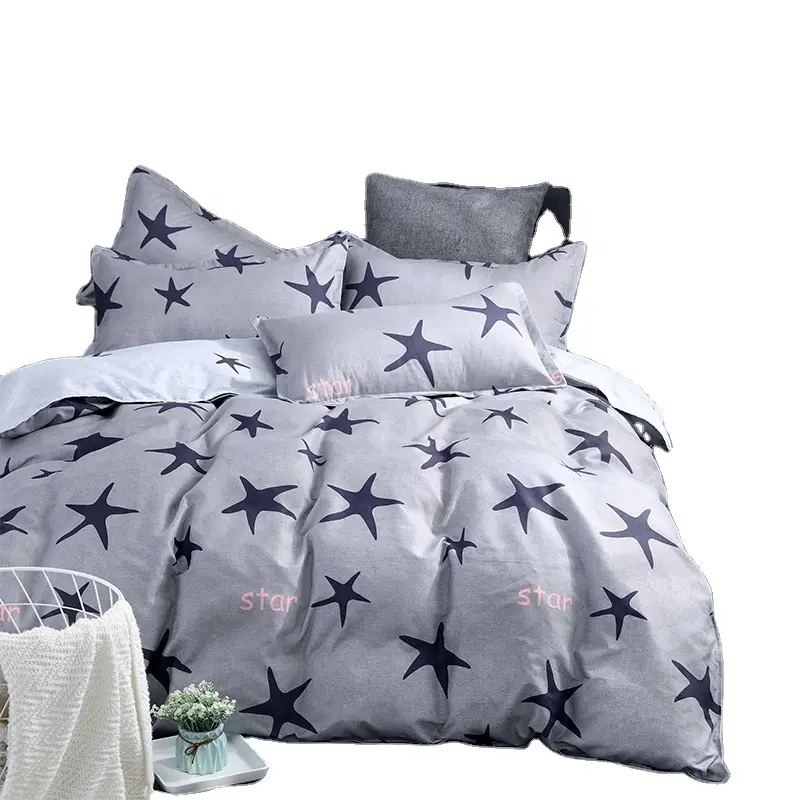 Б/у Забавная детская спальня гладкокрашеные двуспальная кровать подшивок 100% полиэстер постельное белье для детской комнаты
