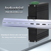 E-link Garantie 3 ans Rail DIN Industriel 4 ports Gigabit 802.3at PoE + 2 ports SFP Commutateur Ethernet pour Réseaux Extérieurs