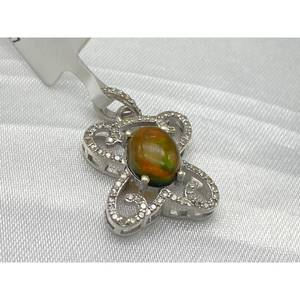 Nuevo Colgante de Ópalo Negro de Lujo Más Vendido, Plata de Ley 925, Regalo para Fiestas, Bodas, Compromisos, Ceremonias Religiosas y Eventos - Product Image 1