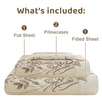 Parure de draps imprimés 100 % coton respirants de haute qualité pour chambre à coucher, taille personnalisée pour toutes les saisons, vente en gros