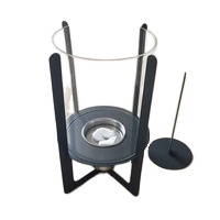 <span class=keywords><strong>Chimenea</strong></span> de <span class=keywords><strong>alcohol</strong></span> con vidrio cilíndrico - Product Image 2