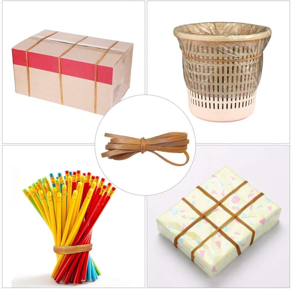 KBNIAN 40 Bandes Élastiques Caoutchouc Transparent - Grand Format