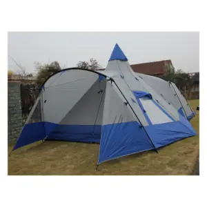 Big Tower Tunnel 10 Person Tent Aldi Tunnel Family Teepee Castle Tent With Vestibule Chimney 8 10 Person Tent