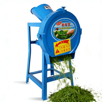 Mini hacheuse à fourrage haute performance - Broyeur léger pour herbe et céréales avec moteur pour la maison et les petites exploitations agricoles
