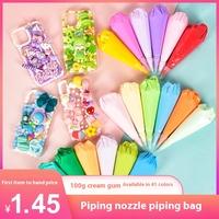 Kit de colle crème DIY 100g pour la fabrication de coques de téléphone, boîtes de papeterie, jouets alimentaires réalistes, accessoires en résine plastique, 12 couleurs