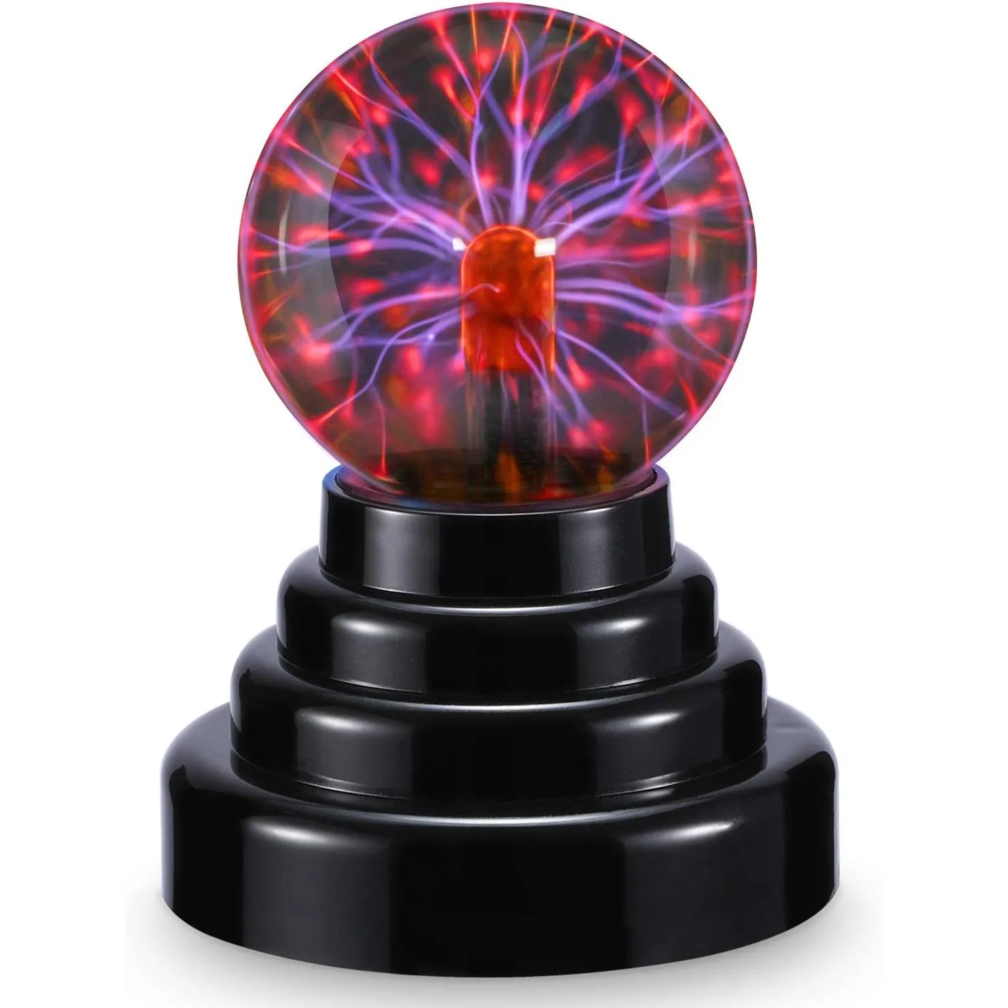 3 Inch Plasma Ball Lamp Touch Sensitive Globe USB Battery Powered Nebula Thunder Lightning Novelty Toy Kids Prop Decoration Gift