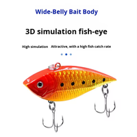 Umpan Pancing VIB Aotuo Laris 7cm 12g, Umpan Buatan Keras ABS, Lemparan Jauh untuk Memancing Ikan Bass Mandarin