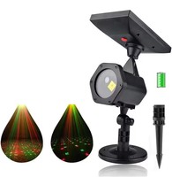 Éclairage laser extérieur de jardin à énergie solaire lumière laser ciel rechargeable lumière laser de couleur rouge et verte pointeur de lumière laser