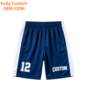 Shorts de basket-ball personnalisés OEM en gros pour hommes, séchage rapide, sublimation, shorts de sport athlétiques de haute qualité, shorts de sport d'équipe - Product Image 1