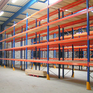 מדפי מחסן כבדים מפלדה עם קיבולת עומס גבוהה, שכבות בהתאמה אישית, מבנה עמיד, מערכת מדפי משטחים - Product Image 3