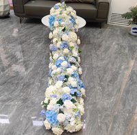 Ornements de table de mariage en roses de soie modernes, boule de fleurs, décoration florale personnalisée