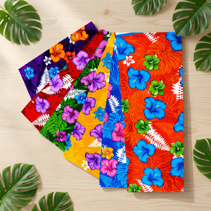 Pareo Tropical con Estampado Floral Iyara, Sarong Tejido de Verano, Corte Holgado, Transpirable, Estilo Vacacional, Sin Mangas, 100% Rayón - Product Image 1
