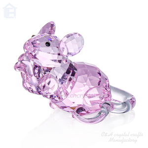 Crystal <strong>Mouse</strong> <strong>Ornament</strong> First in the Chinese Zodiac CH Crystal Laser Engraved High Quality Collectible for Home Decoration - Product Image 3