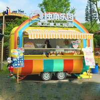 Camion de restauration mobile multifonctionnel autopropulsé, fourni par l'usine, chariot de snacks de rue pour parcs et marchés nocturnes