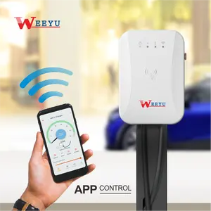 防水IP65電気自動車充電WallBox1相EV充電ステーションUL認定APPスマート充電レベル2