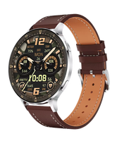 Reloj Inteligente con Pantalla AMOLED, Correa de Cuero, Monitor de Actividad Física, Contesta Llamadas, Uso Diario Profesional, OEM, ODM, Logotipo Personalizado, Venta al Por Mayor de Fábrica