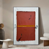 Peinture à l'huile abstraite moderne sur toile, portrait texturé épais peint à la main, décoration murale pour salon et maison