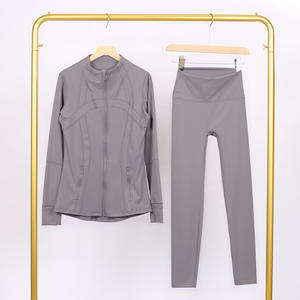 Printemps automne femmes survêtements d'entraînement veste mince haut pantalon évasé 2 pièces ensemble mince en nylon deux pièces survêtement ensemble <span class=keywords><strong>Lulus</strong></span> femmes ensembles - Product Image 6