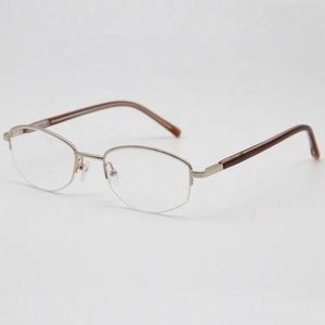 2025 Luxusmarke Großhandel Fabrik Retro Linsen für Männer und Frauen Ultraleichte <span class=keywords><strong>B</strong></span> Titan Semi Frame Brille Titan Super <span class=keywords><strong>Lig</strong></span> - Product Image 4