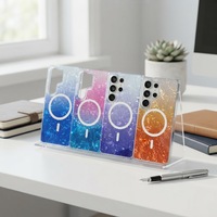Étui de luxe dégradé en perles TPU PC pour iPhone 18 Pro Max, chargement magnétique sans fil puissant pour Samsung S26 Ultra – Vente en gros