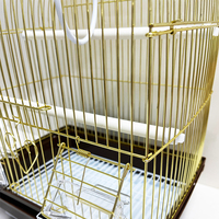 Cage d'Élevage Pliable Dorée pour Perroquets et Canaris, Pratique, d'Extérieur, en Gros
