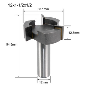 Three Blade T Type Carbide Milling Cutter For Woodworking Machine <b>Engraving</b> Cutter 3 Flutes C13 318Z3KC - Product Image 3