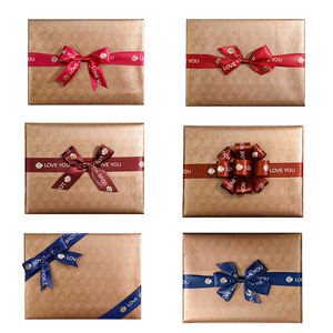 <span class=keywords><strong>Ruban</strong></span> de satin à paillettes imprimé personnalisé <span class=keywords><strong>avec</strong></span> logo, nœud réglable pour emballage alimentaire personnalisé - Product Image 6