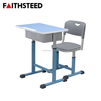 Nouvelle table d'étude personnalisable en panneau de densité, bureau et chaise réglables, ensemble chaise et table pour écoles, table d'écolier, table d'étudiant