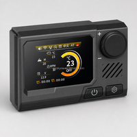 OkyRie HC-K024 Interruptor de Calefacción de Estacionamiento, Controlador Digital LCD para Calefacción de Aire Diésel, 12V 24V Universal para Camiones, Autocaravanas y Furgonetas