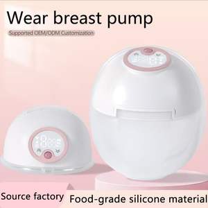 เครื่องปั๊มนมแบบแฮนด์ฟรีแบบสวมใส่ได้ ชาร์จซ้ำได้ ป้องกันการรั่วซึม สำหรับการเดินทางและใช้ในสำนักงาน - Product Image 1