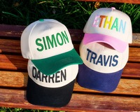 Gorra de Béisbol Bordada en 3D Personalizada, 6 Paneles, Algodón, Ajustable, Unisex, Casual, Dos Tonos, Logotipo Frontal, Primavera Verano