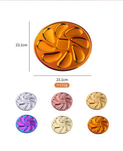 <span class=keywords><strong>Assiette</strong></span> à huîtres ronde en acier inoxydable doré coloré Restaurant bon marché Grill Buffet Fruits de mer <span class=keywords><strong>Assiette</strong></span> en acier inoxydable - Product Image 5