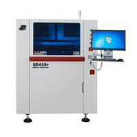 GD450 + SMT otomatis sepenuhnya, Printer stensil layar presisi tinggi, komponen PLC gir Motor inti pasta Solder