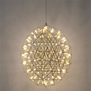 Moderne SS hall de <span class=keywords><strong>l</strong></span>'hôtel star LED lustre oeuf forme ovale pendentif lumière - Product Image 1