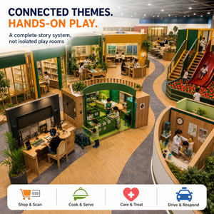 Équipement pour Projets de Aires de Jeux Intérieures Commerciales pour Enfants, Librairies, Villages Créatifs, Centres de Recyclage et Cafés Ludiques - Product Image 3