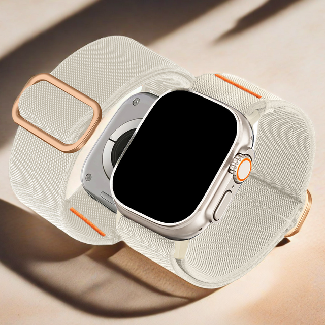 Breathable Sport Loop Nylon Strap IWatch Adjustable Comfortable Braided Fabric Watchband