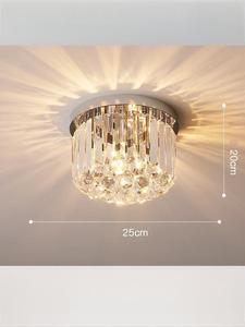 ไฟระเบียงห้องนอนที่ทันสมัยแสงหรูหราทางเข้าห้องเก็บเสื้อคลุมห้องรับประทานอาหารโคมไฟเพดานคริสตัล - Product Image 6