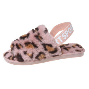 Nouvelle mode d'hiver décontractée pour femmes pour pantoufles Style de fourrure respirant à imprimé léopard exclusif transfrontalier pour <span class=keywords><strong>Amazon</strong></span> et Ebay - Product Image 1